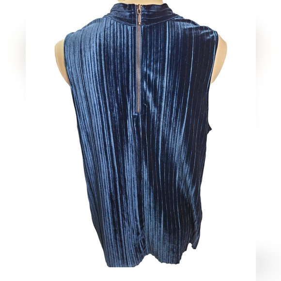 Reitmans signature royal blue velvet tank top- Size XL - Picture 2 of 5